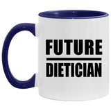 Future Dietician - 11oz Accent Mug Purple