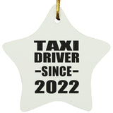 Taxi Driver Since 2022 - Star Ornament