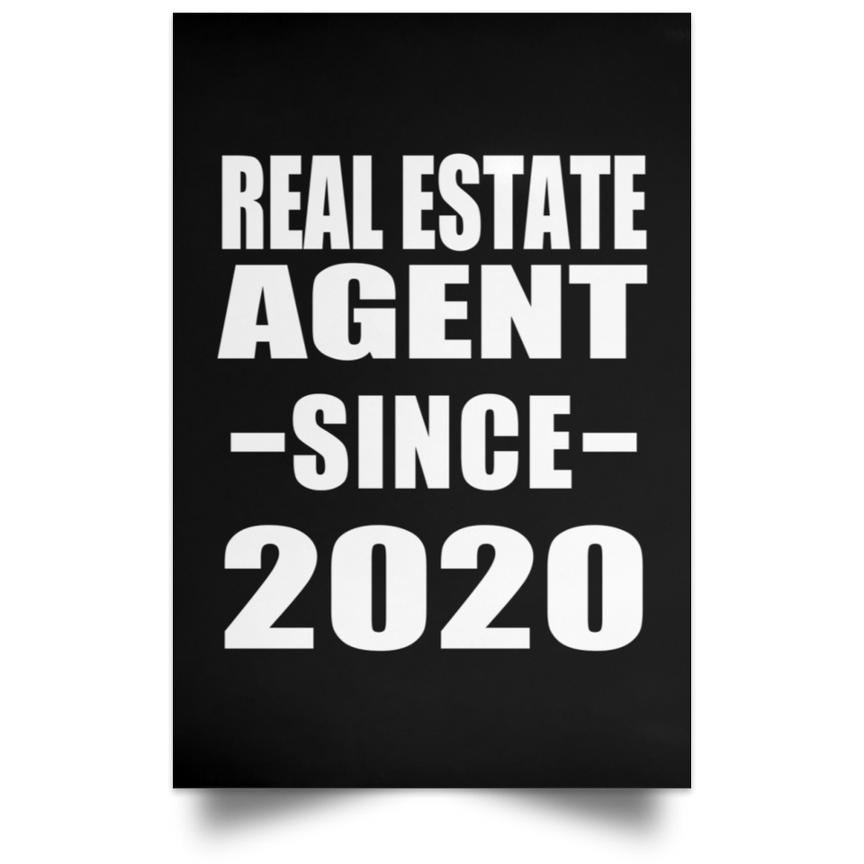Real Estate Agent Since 2020 - Poster Portrait