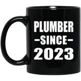 Plumber Since 2023 - 11oz Coffee Mug Black