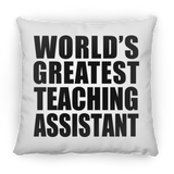 World's Greatest Teaching Assistant - Throw Pillow