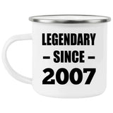 17th Birthday Legendary Since 2007 - 12oz Camping Mug