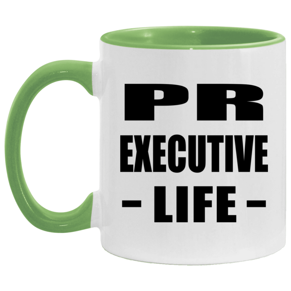 Pr Executive Life - 11oz Accent Mug Green