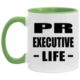 Pr Executive Life - 11oz Accent Mug Green