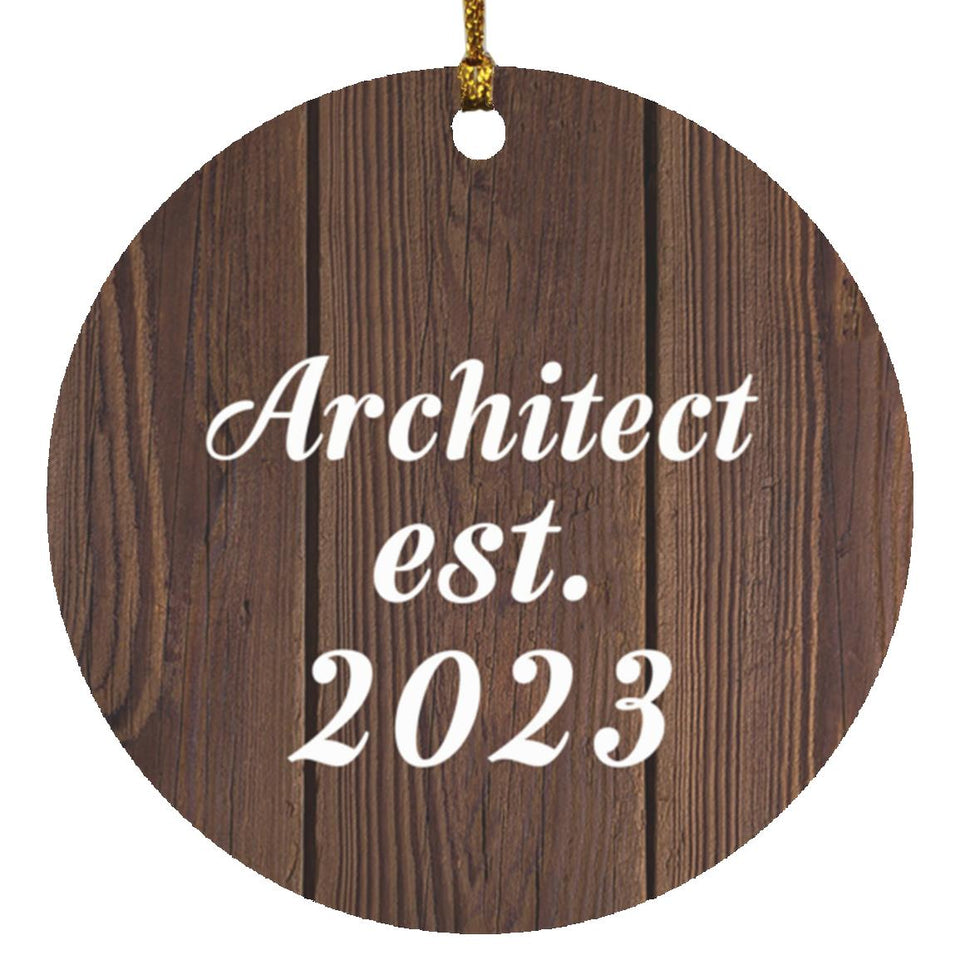 Architect Established Est. 2023 - Circle Ornament D