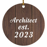 Architect Established Est. 2023 - Circle Ornament D