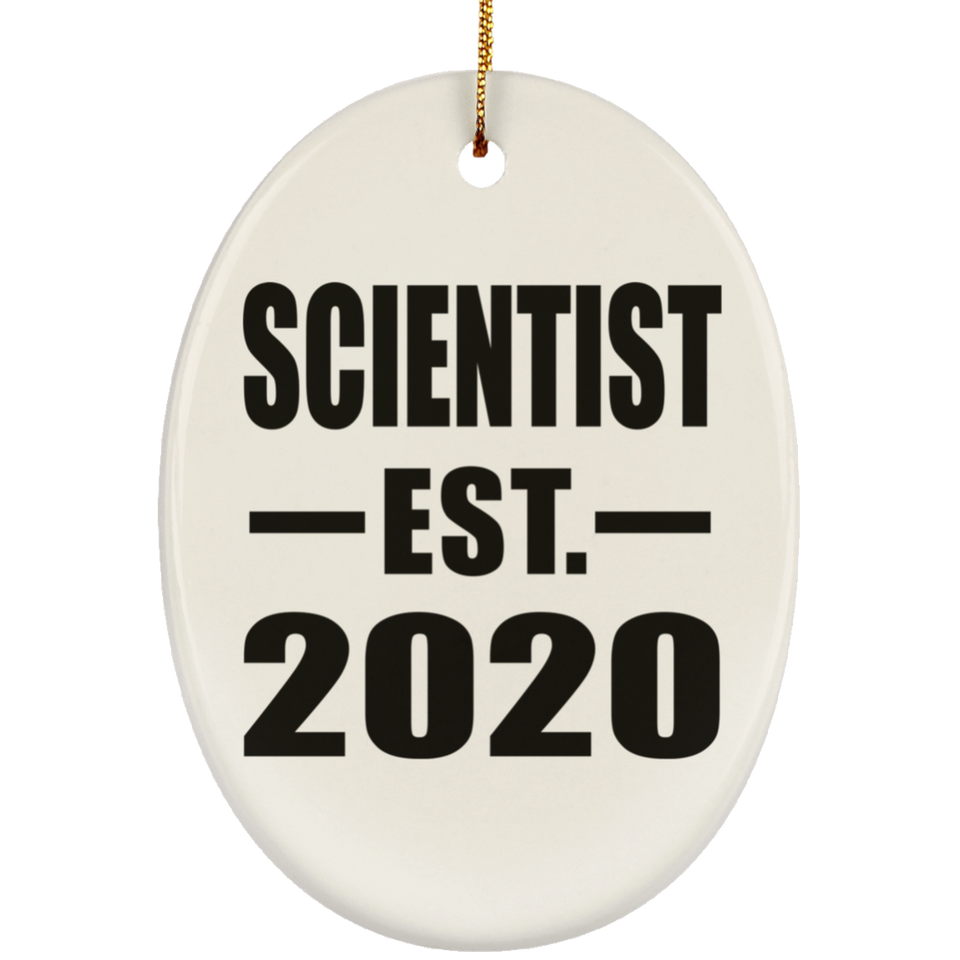 Scientist Established EST. 2020 - Oval Ornament