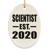 Scientist Established EST. 2020 - Oval Ornament
