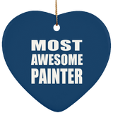 Most Awesome Painter - Heart Ornament