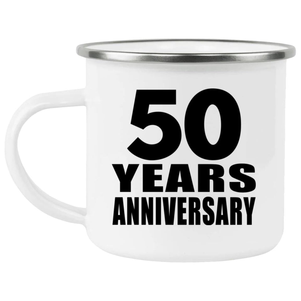 50th Anniversary 50 Years - 12oz Camping Mug