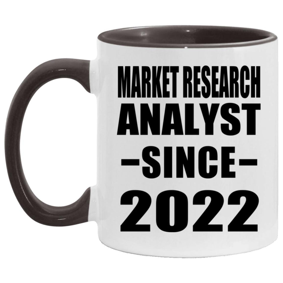Market Research Analyst Since 2022 - 11oz Accent Mug Black