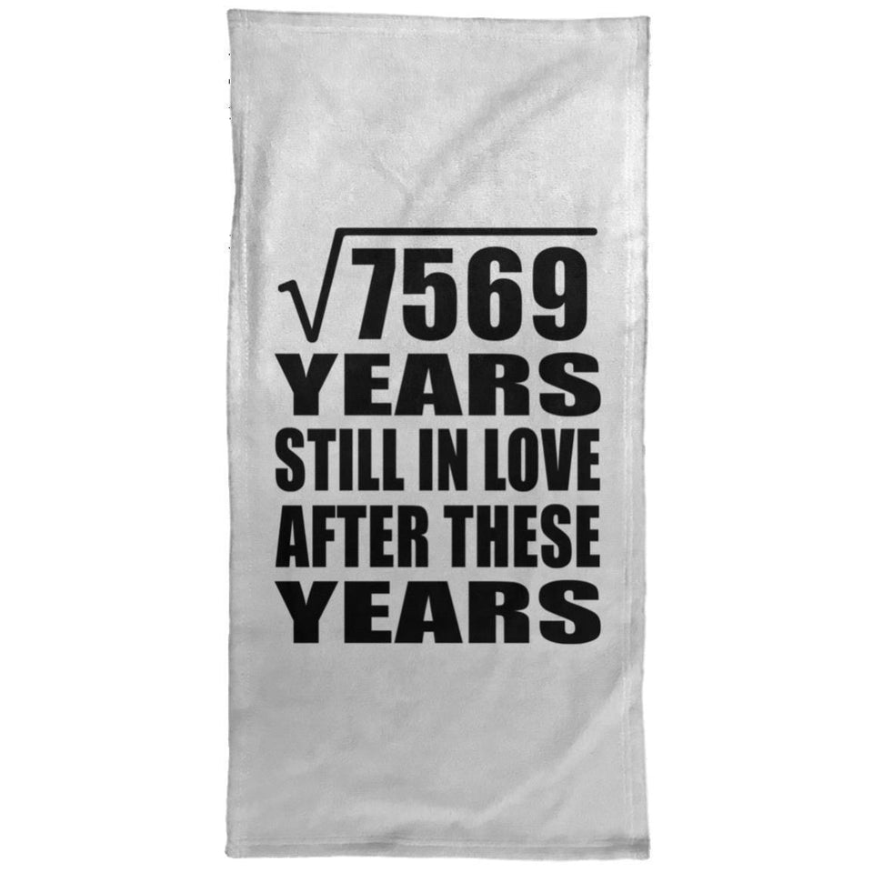 87th Anniversary Square Root of 7569 Years Still In Love - Hand Towel