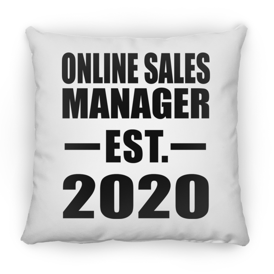 Online Sales Manager Established EST. 2020 - Throw Pillow