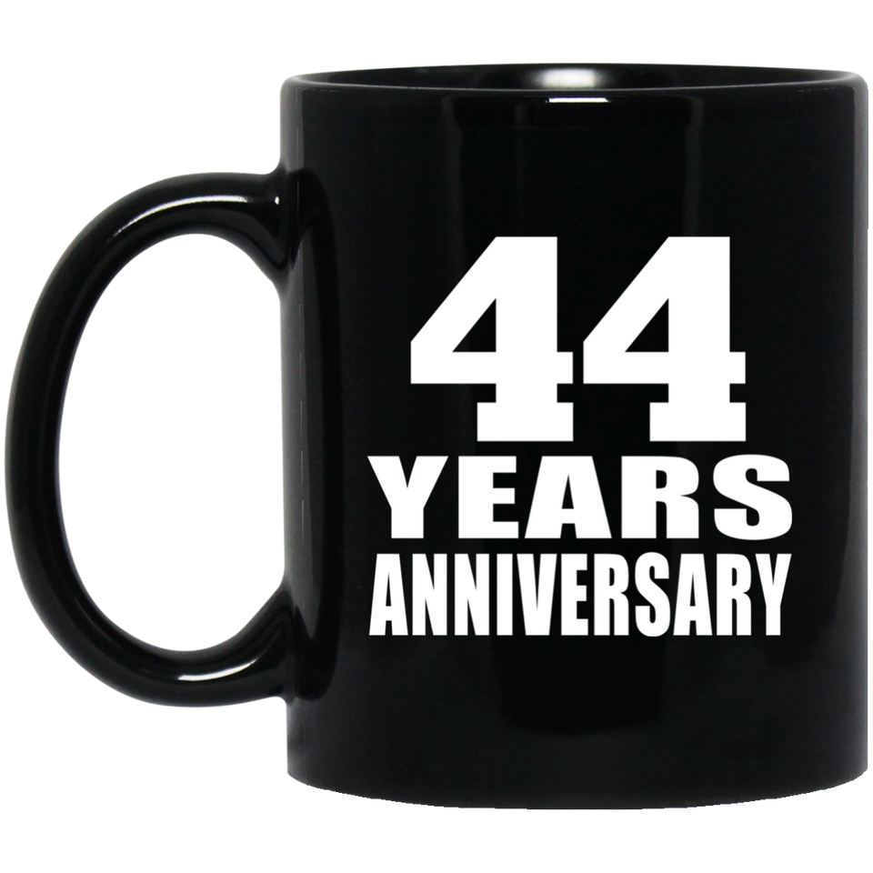 44th Anniversary 44 Years - 11 Oz Coffee Mug Black