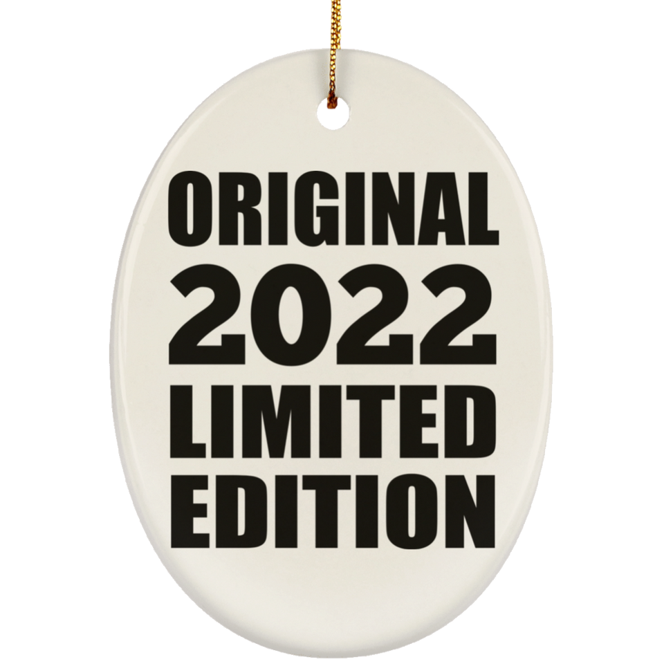 2nd Birthday Original 2022 Limited Edition - Oval Ornament