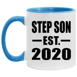 Step Son Established EST. 2020 - 11oz Accent Mug Blue