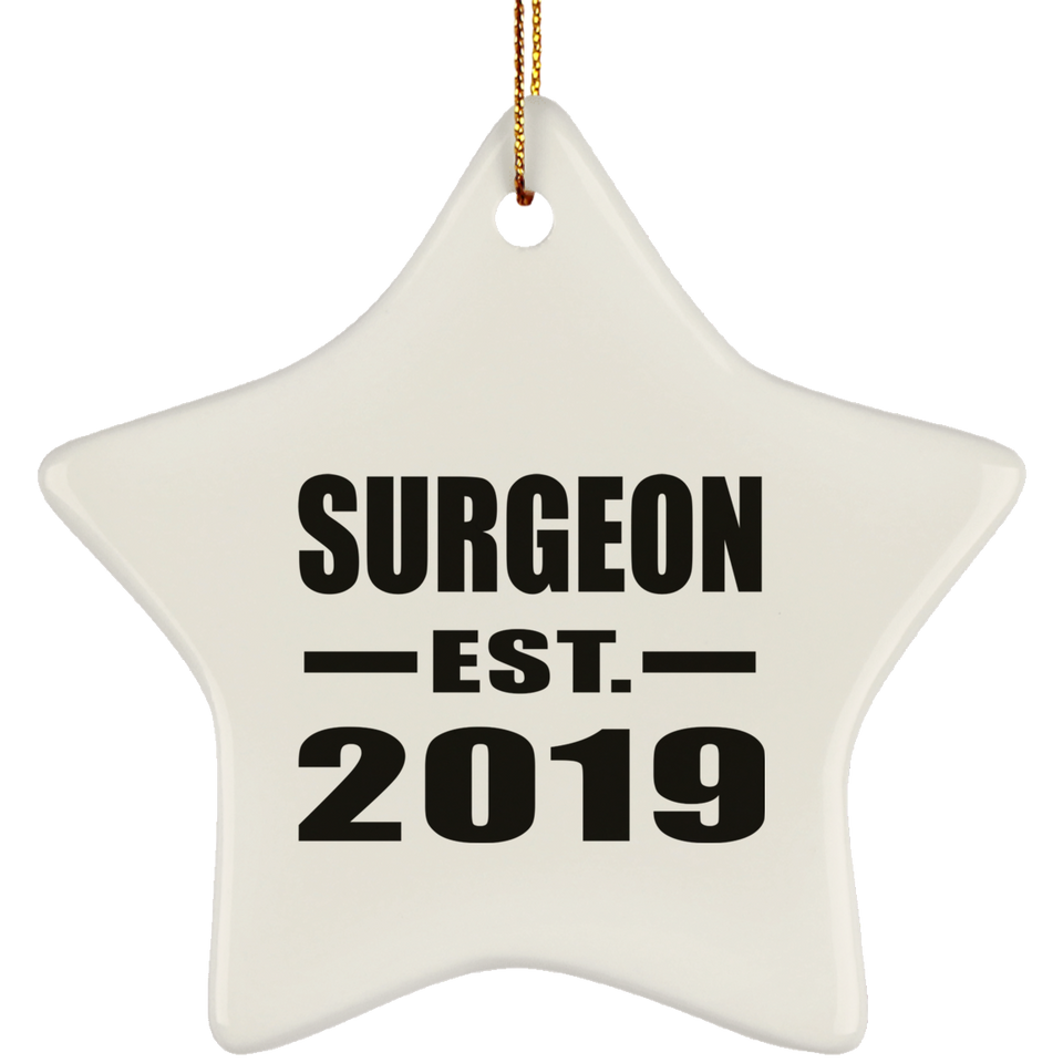 Surgeon Established EST. 2019 - Star Ornament