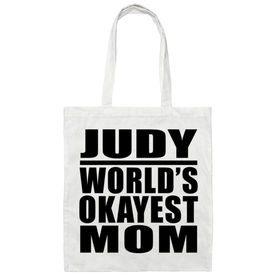 Judy World's Okayest Mom - Tote Bag White