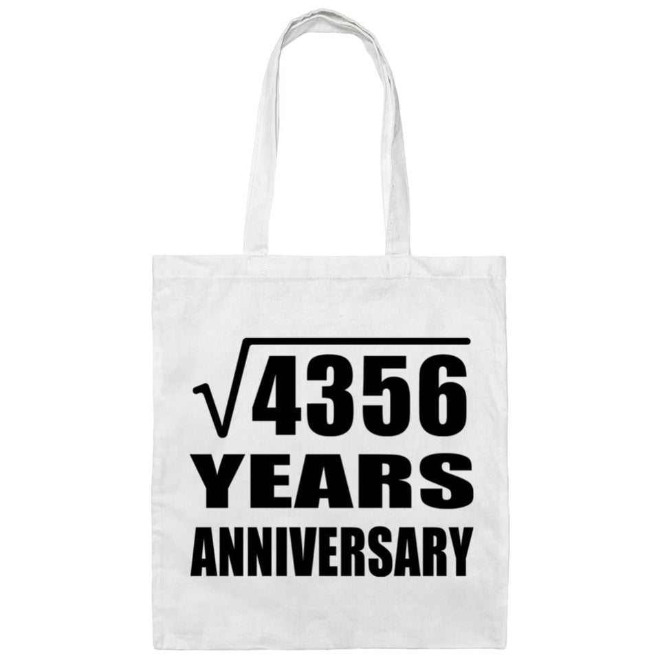 66th Anniversary Square Root of 4356 Years Anniversary - Tote Bag White