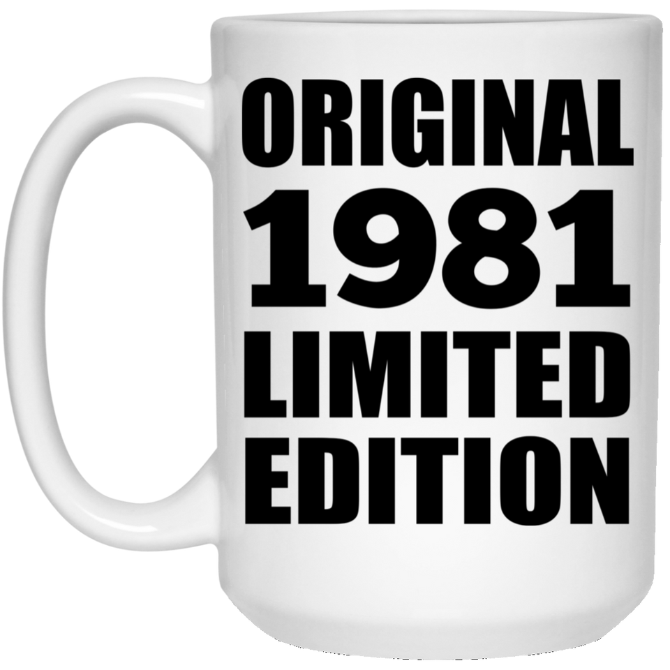 43rd Birthday Original 1981 Limited Edition - 15oz Coffee Mug