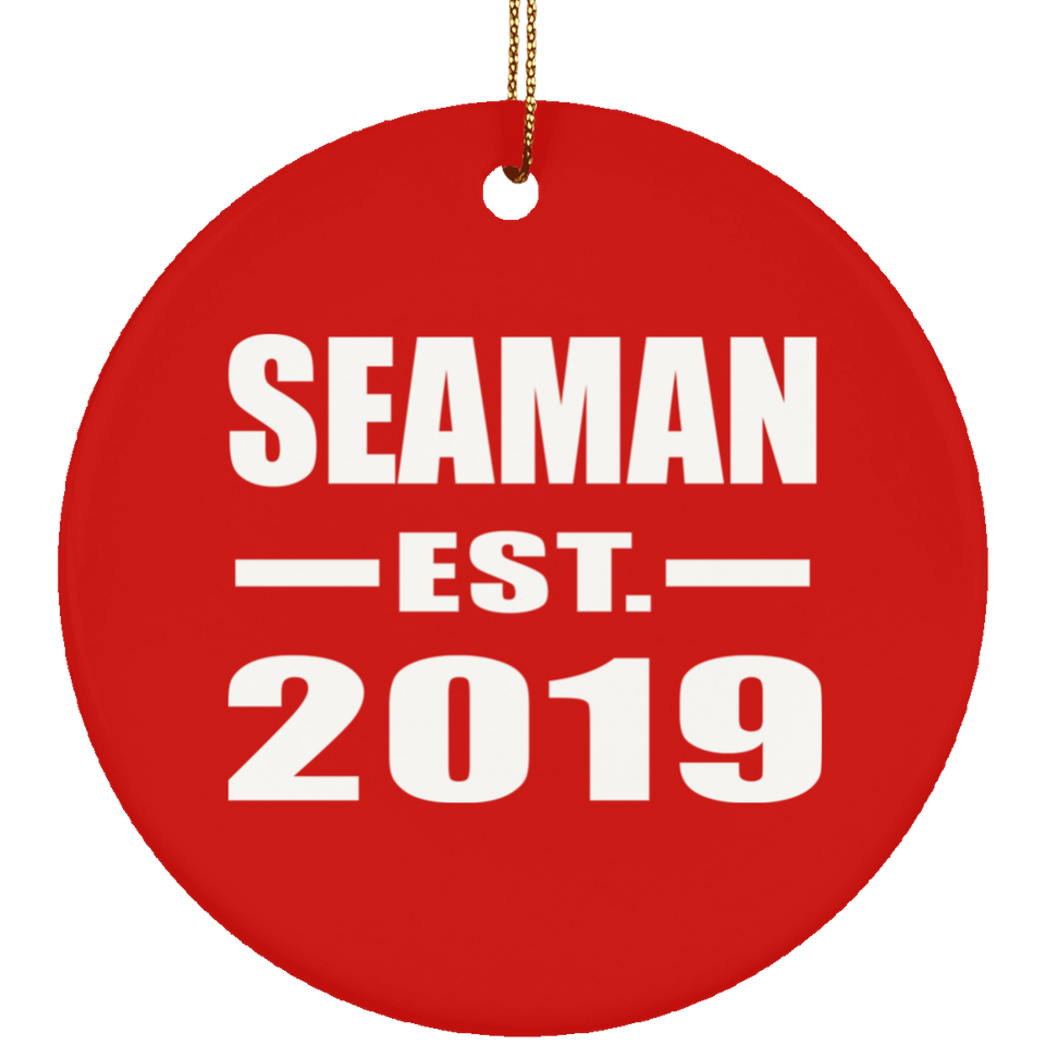 Seaman Established EST. 2019 - Circle Ornament