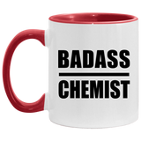 Badass Chemist - 11oz Accent Mug Red