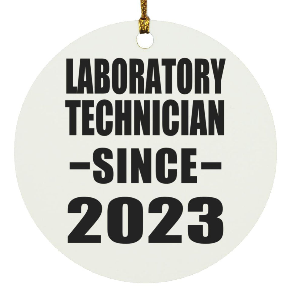 Laboratory Technician Since 2023 - Circle Ornament