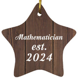 Mathematician Established Est. 2024 - Star Ornament D