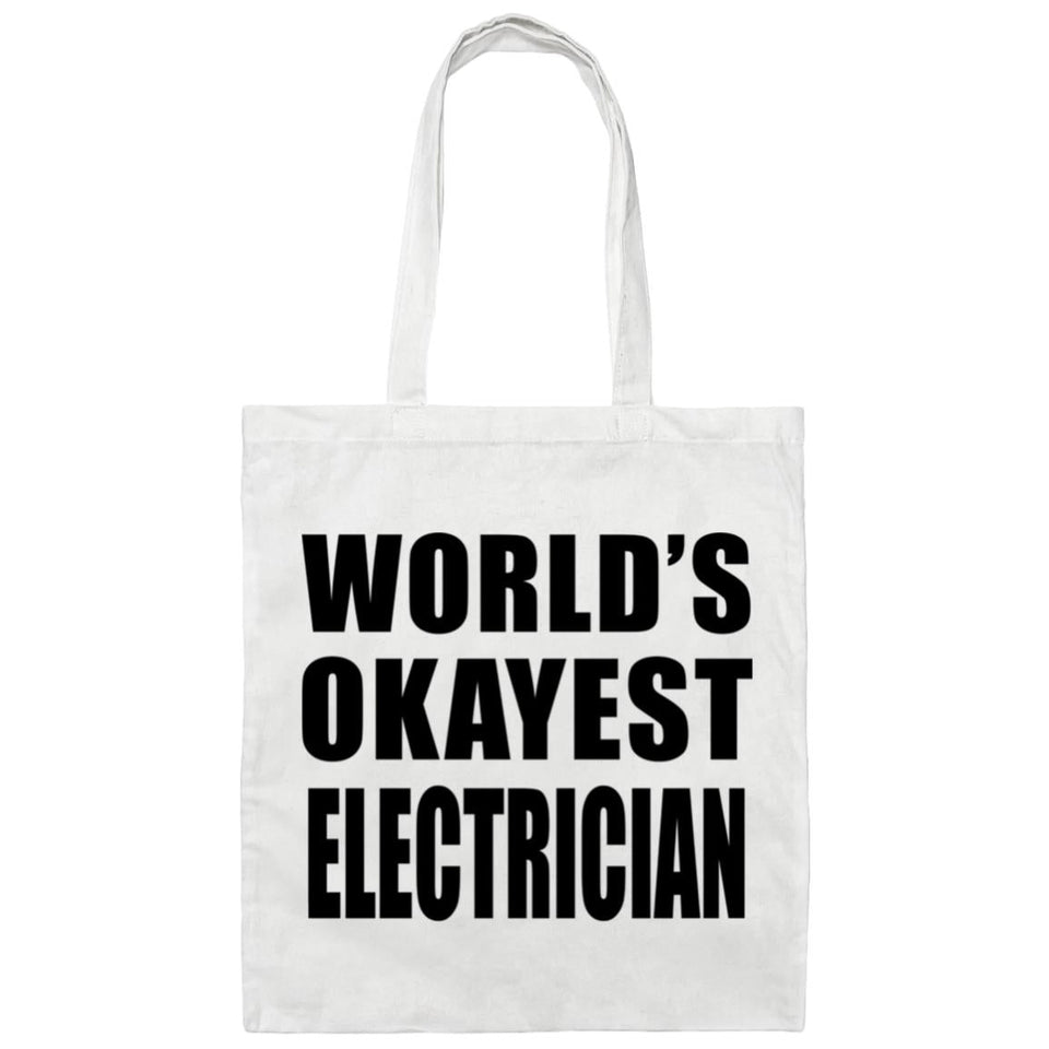 World's Okayest Electrician - Tote Bag White