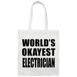 World's Okayest Electrician - Tote Bag White