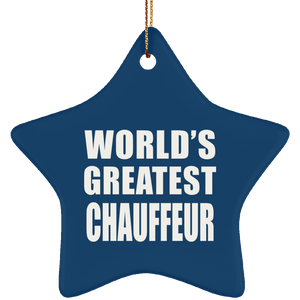 World's Greatest Chauffeur - Star Ornament