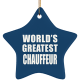 World's Greatest Chauffeur - Star Ornament