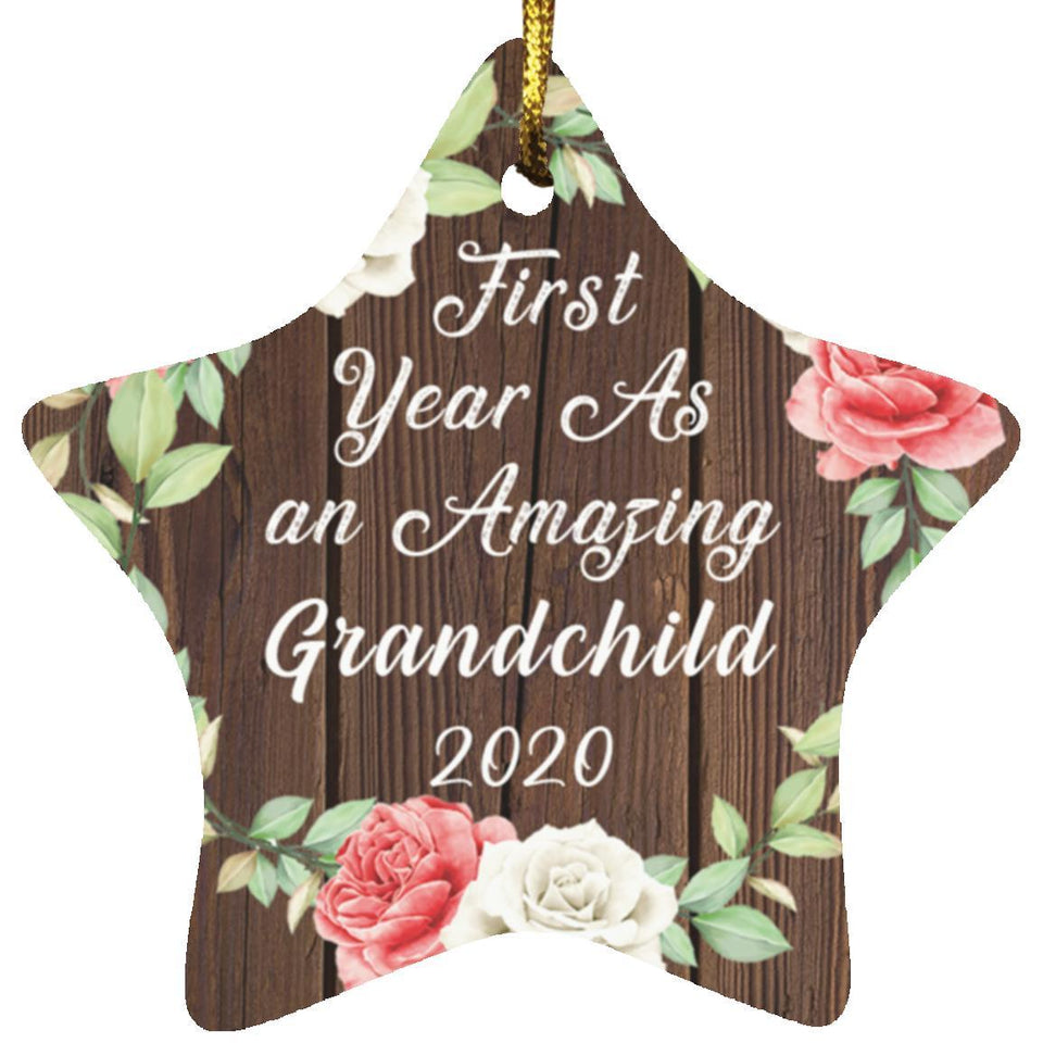 First Year As An Amazing Grandchild 2020 - Star Ornament A
