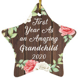 First Year As An Amazing Grandchild 2020 - Star Ornament A