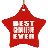 Best Chauffeur Ever - Star Ornament