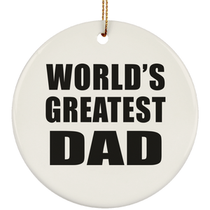 World's Greatest Dad - Circle Ornament