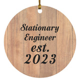 Stationary Engineer Established Est. 2023 - Circle Ornament C