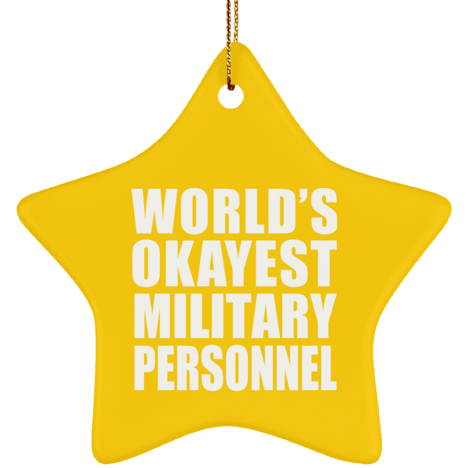 World's Okayest Military Personnel - Star Ornament