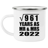 31st Anniversary Square Root of 961 Years As Mr & Mrs 2022 - 12oz Camping Mug