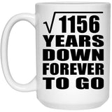 34th Anniversary Square Root of 1156 Years Down Forever To Go - 15oz Coffee Mug