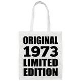 51st Birthday Original 1973 Limited Edition - Tote Bag White