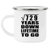 27th Anniversary Square Root of 729 Years Lifetime To Go - 12oz Camping Mug