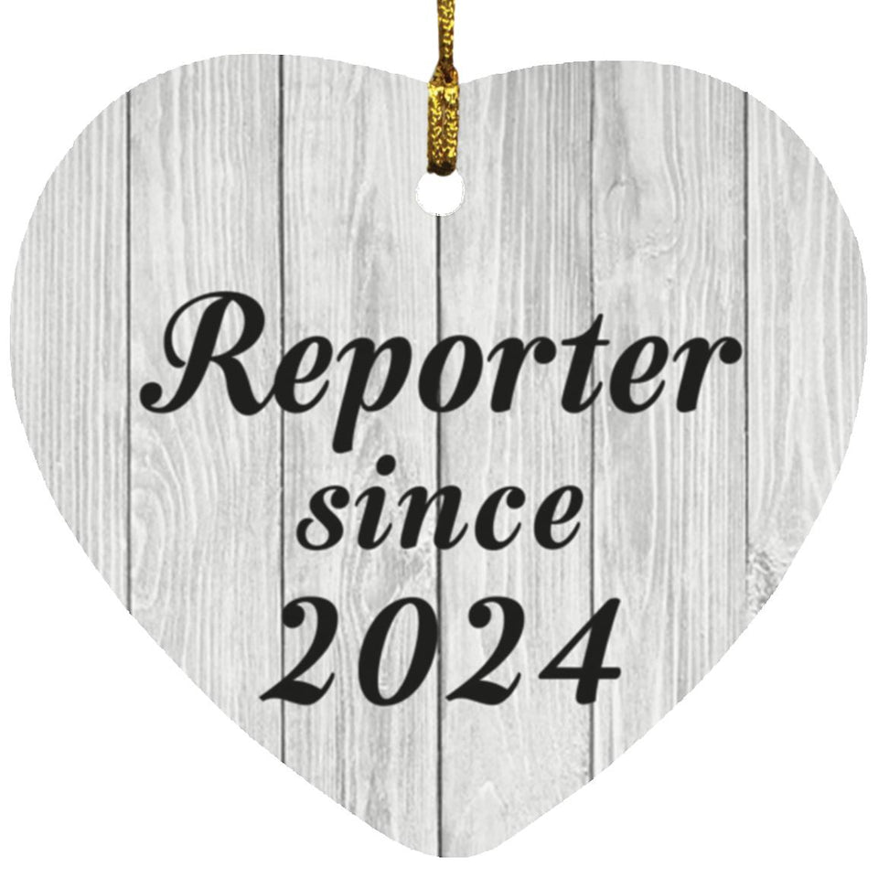 Reporter Since 2024 - Heart Ornament F