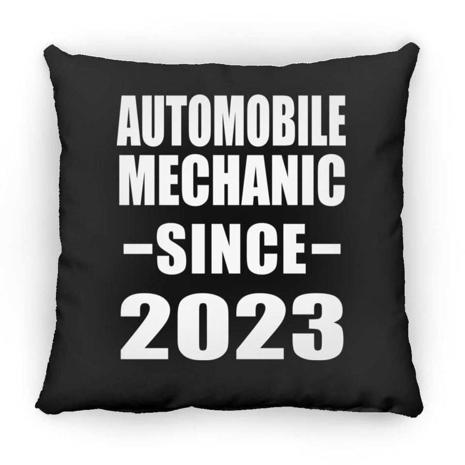 Automobile Mechanic Since 2023 - Throw Pillow Black