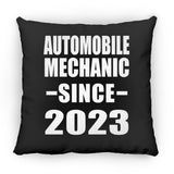 Automobile Mechanic Since 2023 - Throw Pillow Black