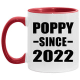 Poppy Since 2022 - 11oz Accent Mug Red