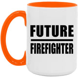 Future Firefighter - 15oz Accent Mug Orange