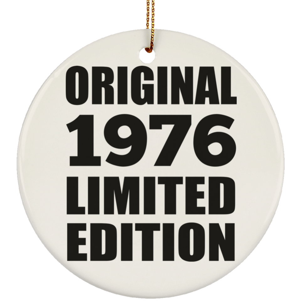 48th Birthday Original 1976 Limited Edition - Circle Ornament
