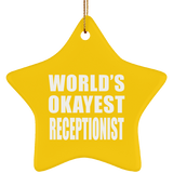 World's Okayest Receptionist - Star Ornament