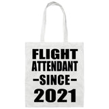 Flight Attendant Since 2021 - Tote Bag White